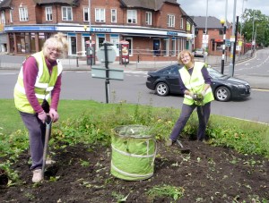 working on the island