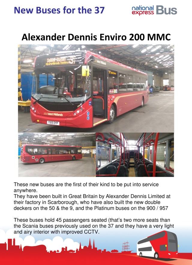 New buses in Acocks Green arriving this month.