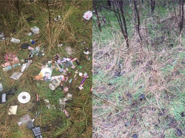 before after litter